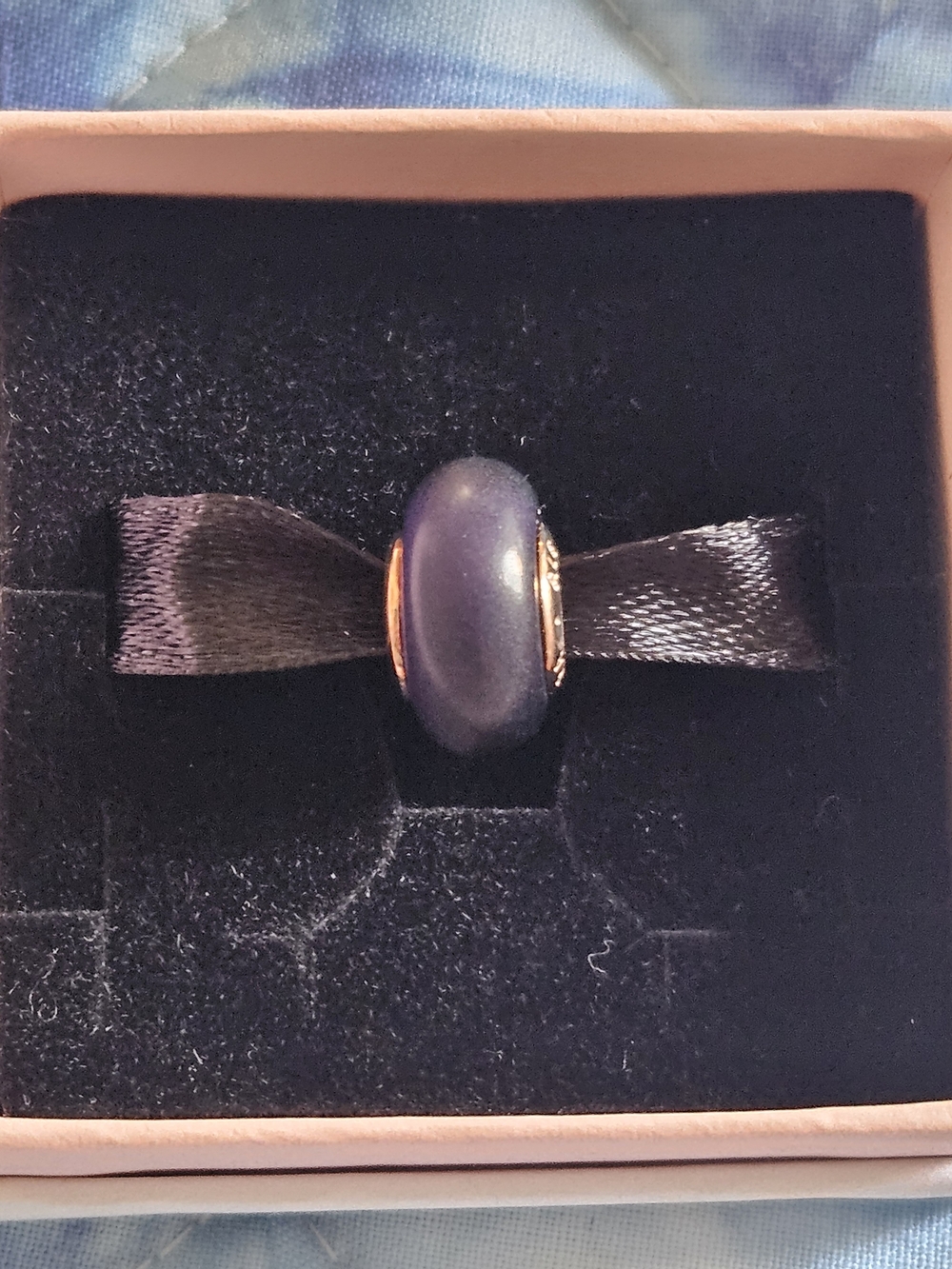 Pandora Matte Purple Murano Glass Charm